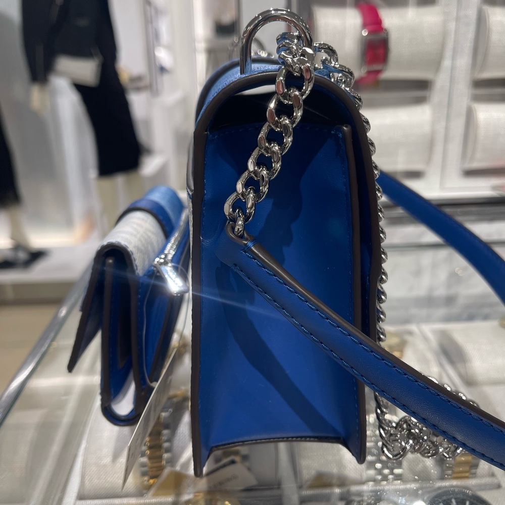 Michael Kors Greenwich Sm Color-Block Logo Flap Crossbody & Md Tri-Fold Wallet - Picture 13 of 16